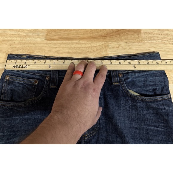 Nudie Jeans Grim Tim Men's 33x28 Blue ( Shorten Cut Hem) - Picture 9 of 13